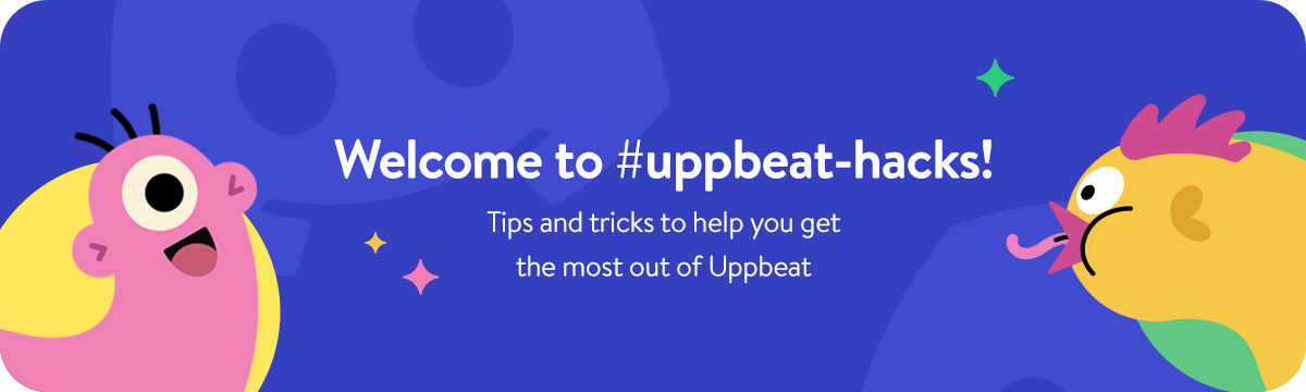 An image which says 'Welcome to the Uppbeat Discord community'