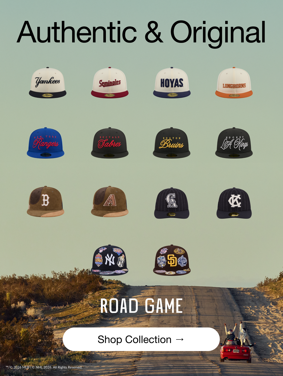 Authentic & Original. Shop Collection. 