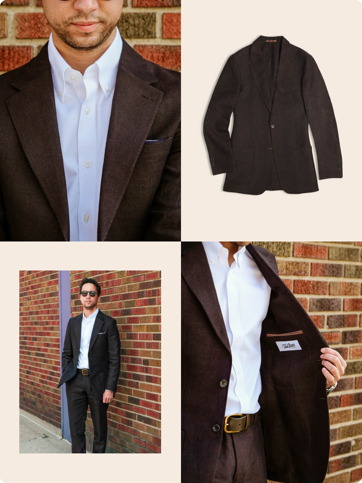 The Chocolate Brown Linen Lakeshore Suit