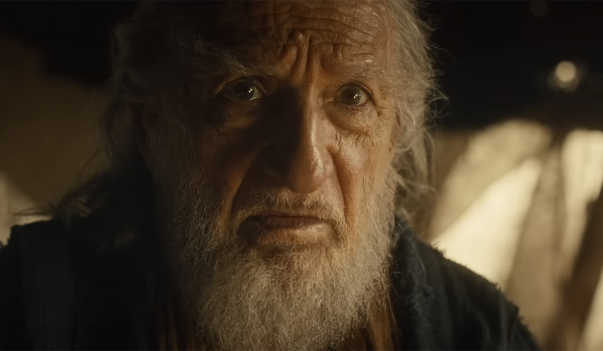 Ben Kingsley in a video still.