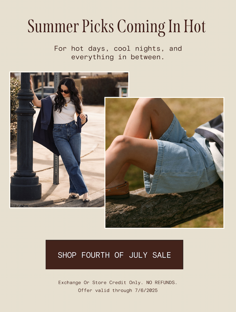 Summer picks coming in hot. Outfits for every day.