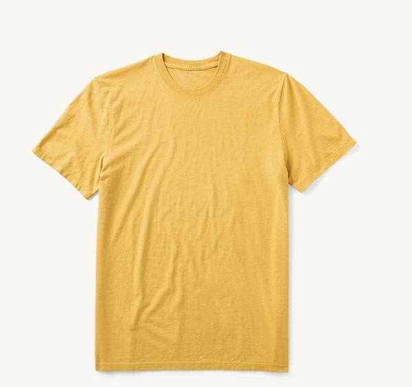 The Cotton Hemp Tee in Goldfinch