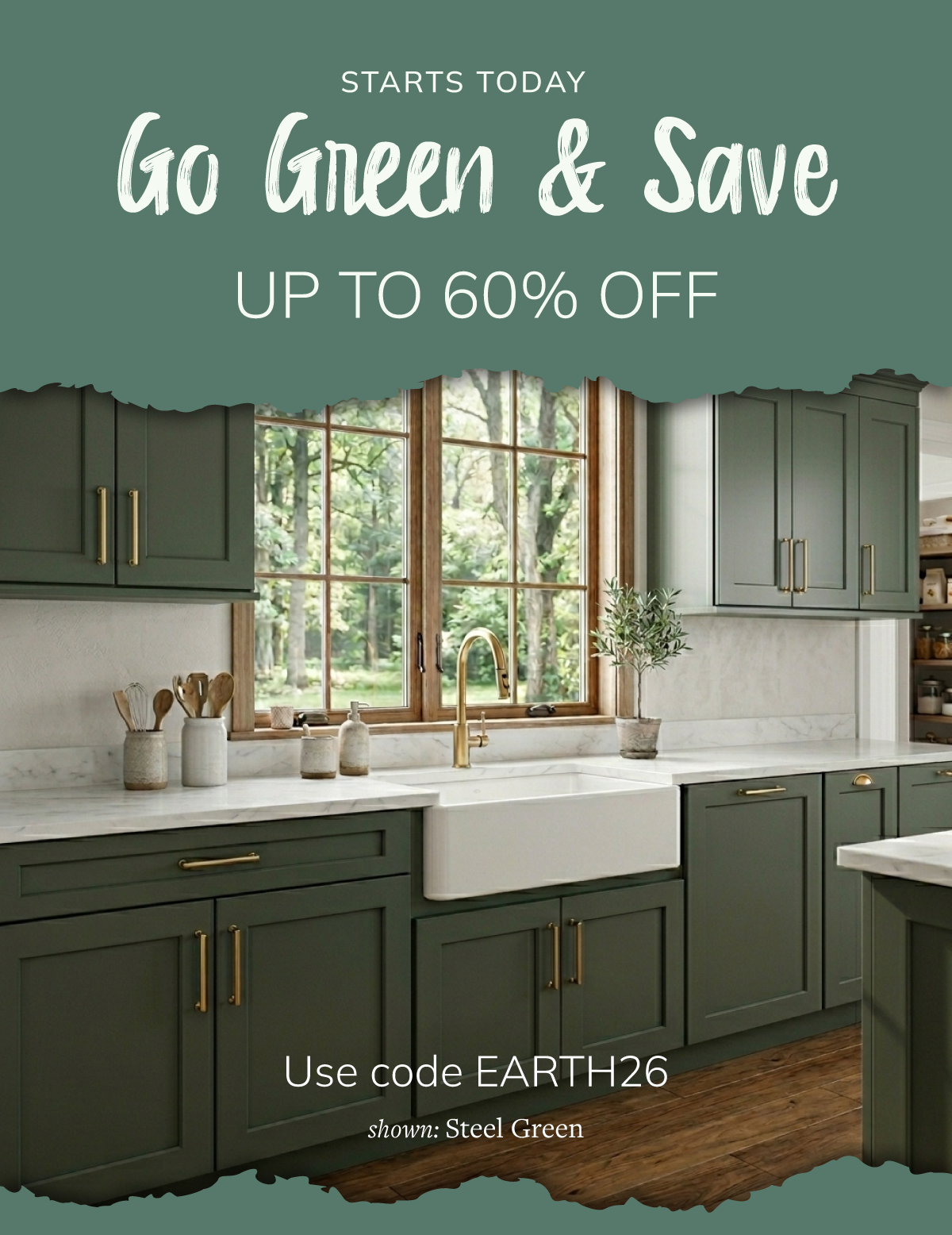 Go Green and Save up to 60% Off