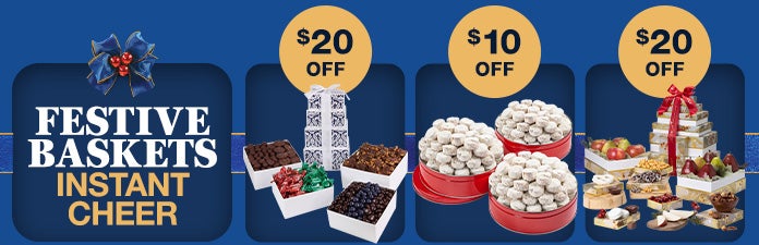 Festive baskets, instant cheer
