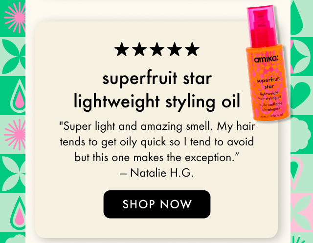 shop superfruit star lightweight hair oil