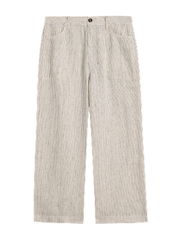 Shop Tia Linen Wide Leg Crop