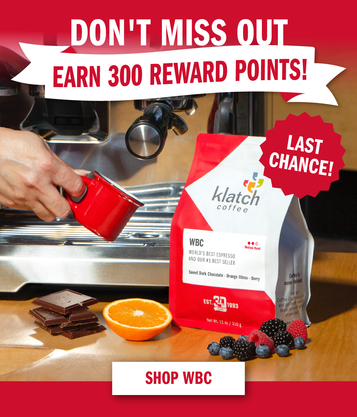 300 Bonus Klatch Rewards Points