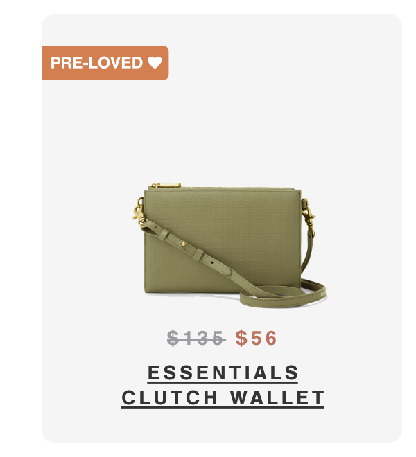 Essentials Clutch Wallet in Pickle