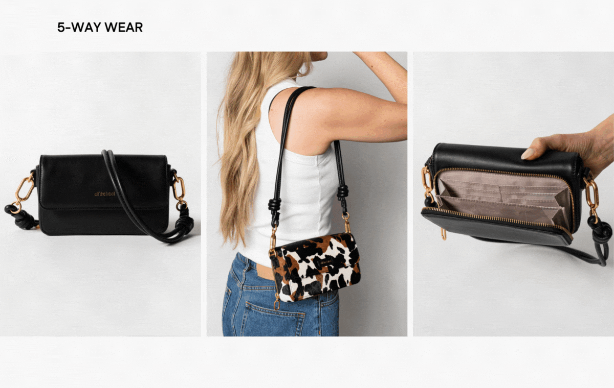 You'll love the versatility of our Rosa handbag.