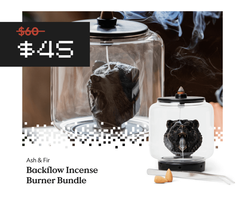 Backflow Incense Burner Bundle