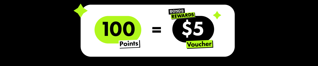 100 points=Bonds Rewards $5 Voucher