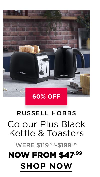 Russell Hobbs	Colour Plus Black Kettle & Toasters