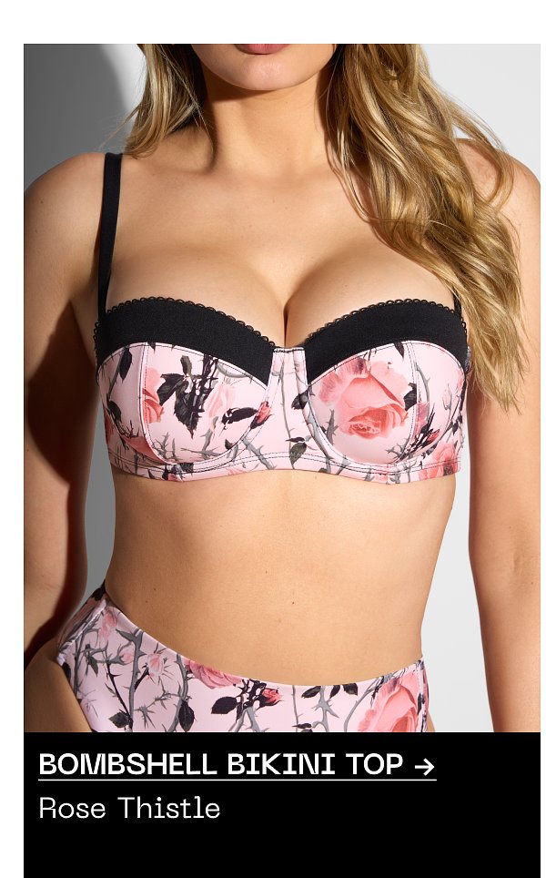 Bombshell bikini top Rose Thistle