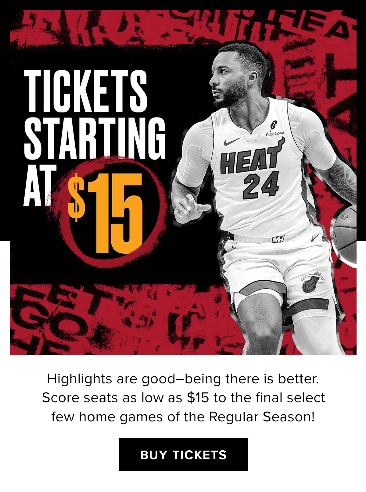 Tickets starting at $15 | Get Offer