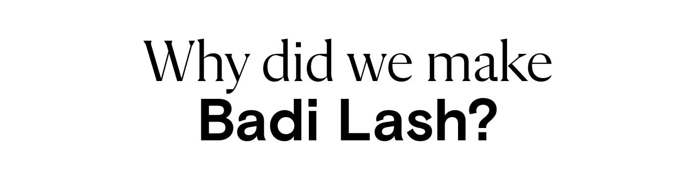 Why did we make Badi Lash?