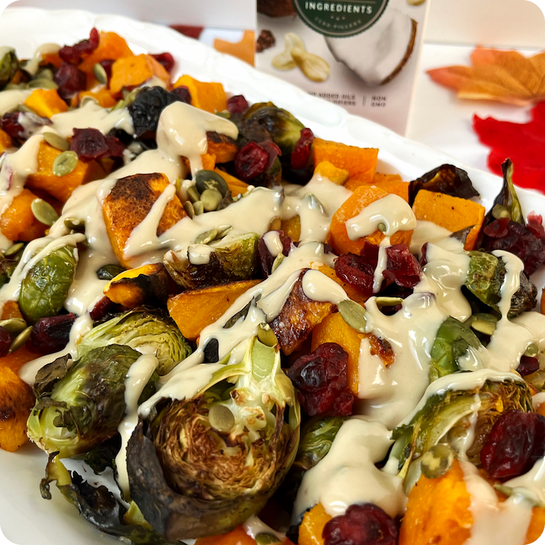 Roasted Fall Vegetables With Creamy Tahini Recipe