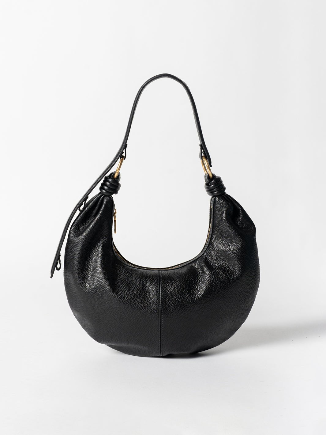 Dumpling Handbag Pebbled Leather