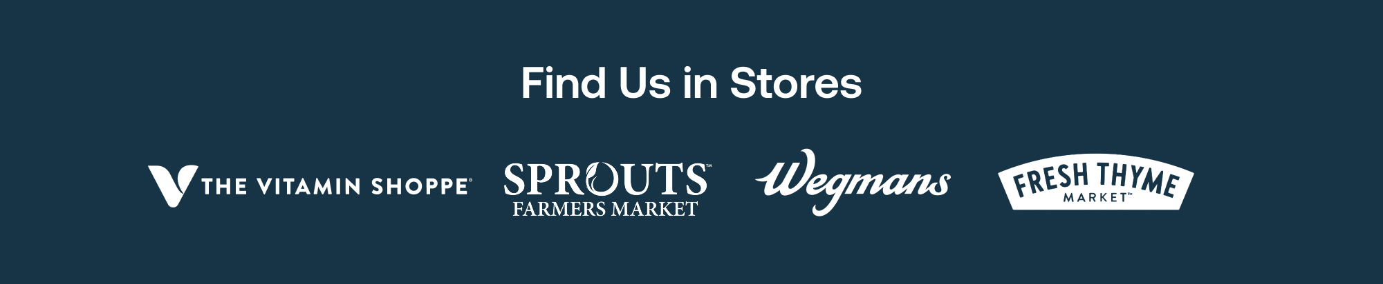 Find Us In Stores