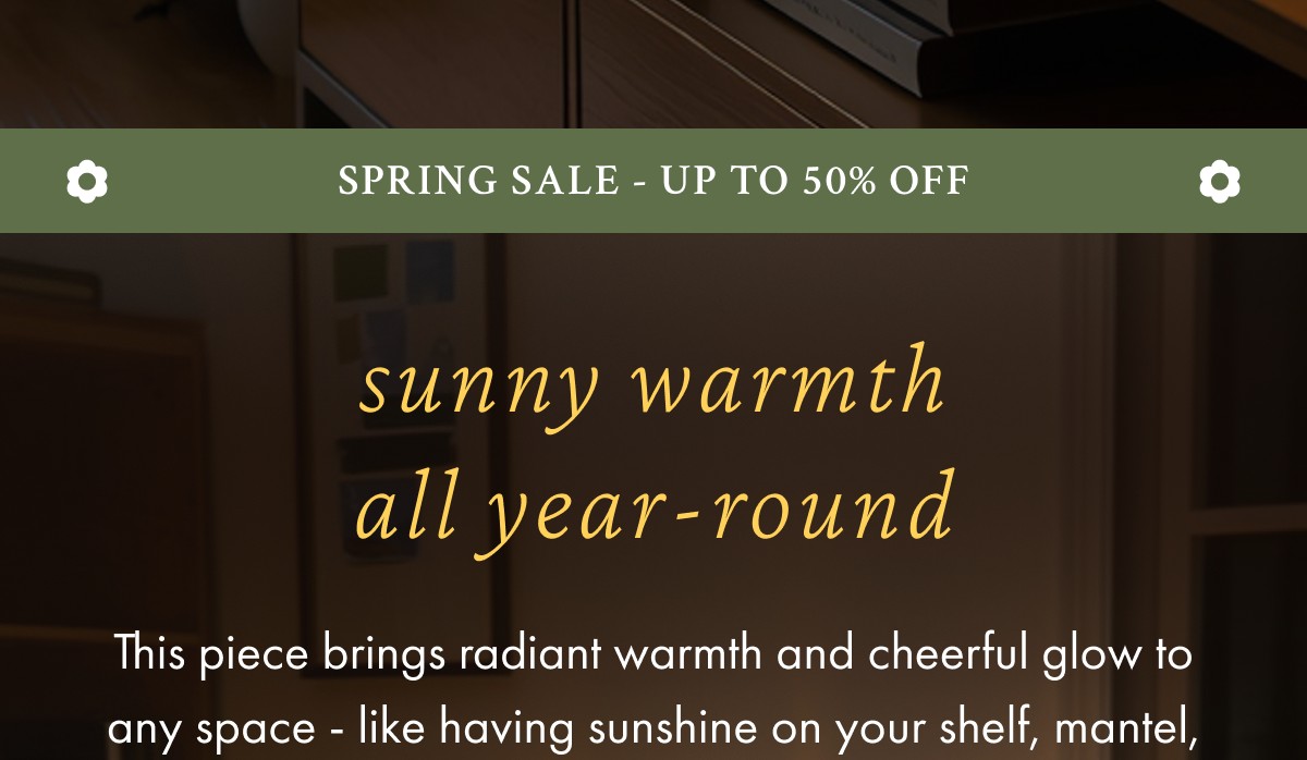 Sunny Warmth All Year-Round