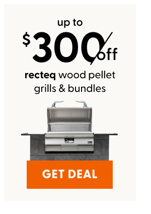 Up to $300 on recteq wood pellet grills & bundles