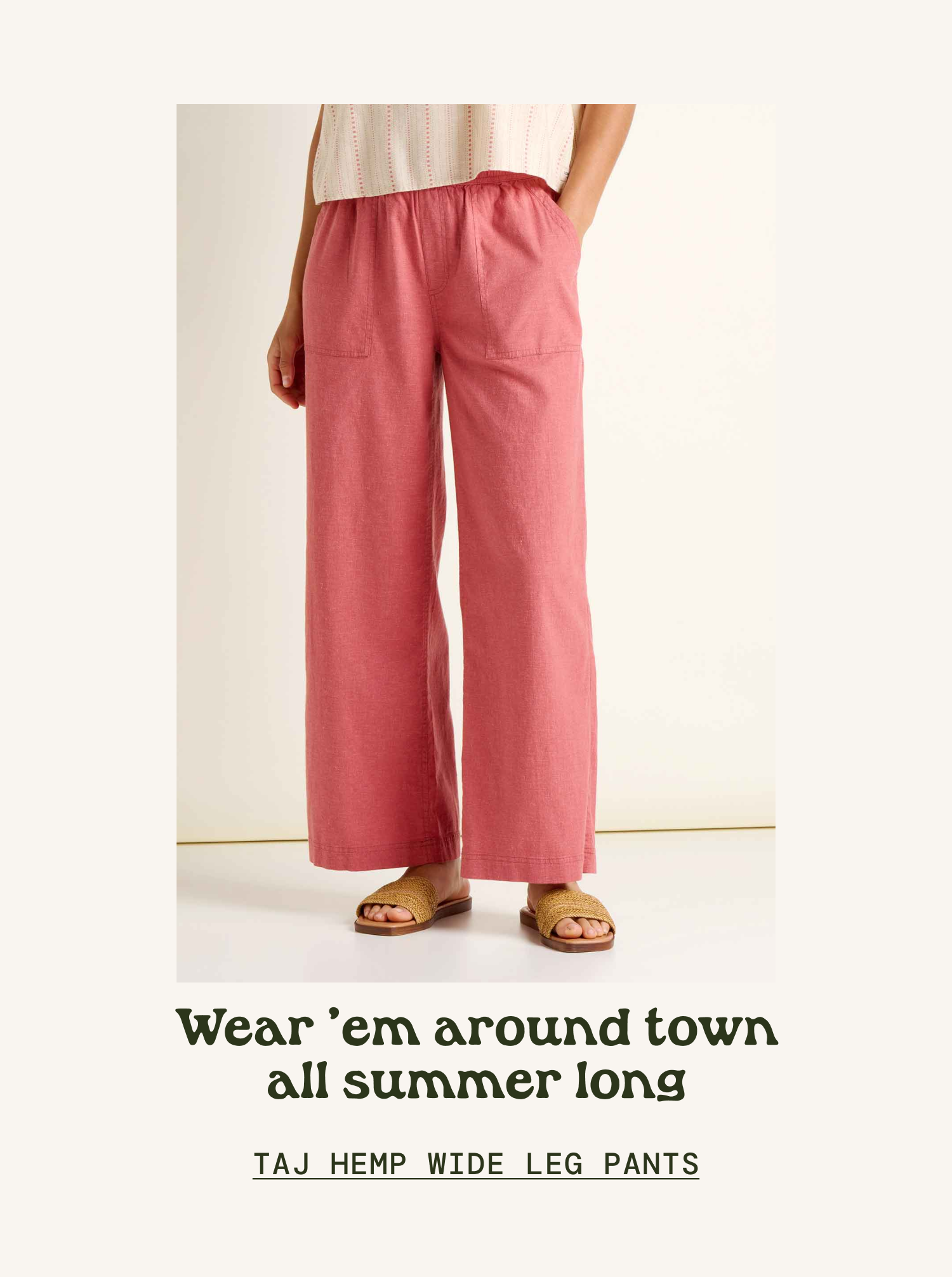 Taj Hemp Wide Leg Pant