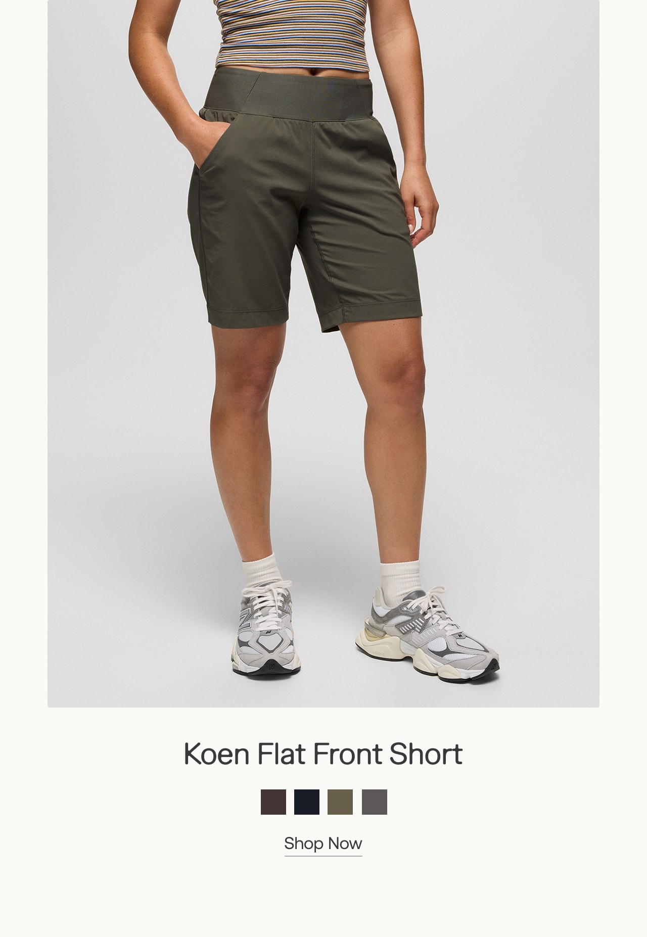 koen flat front short