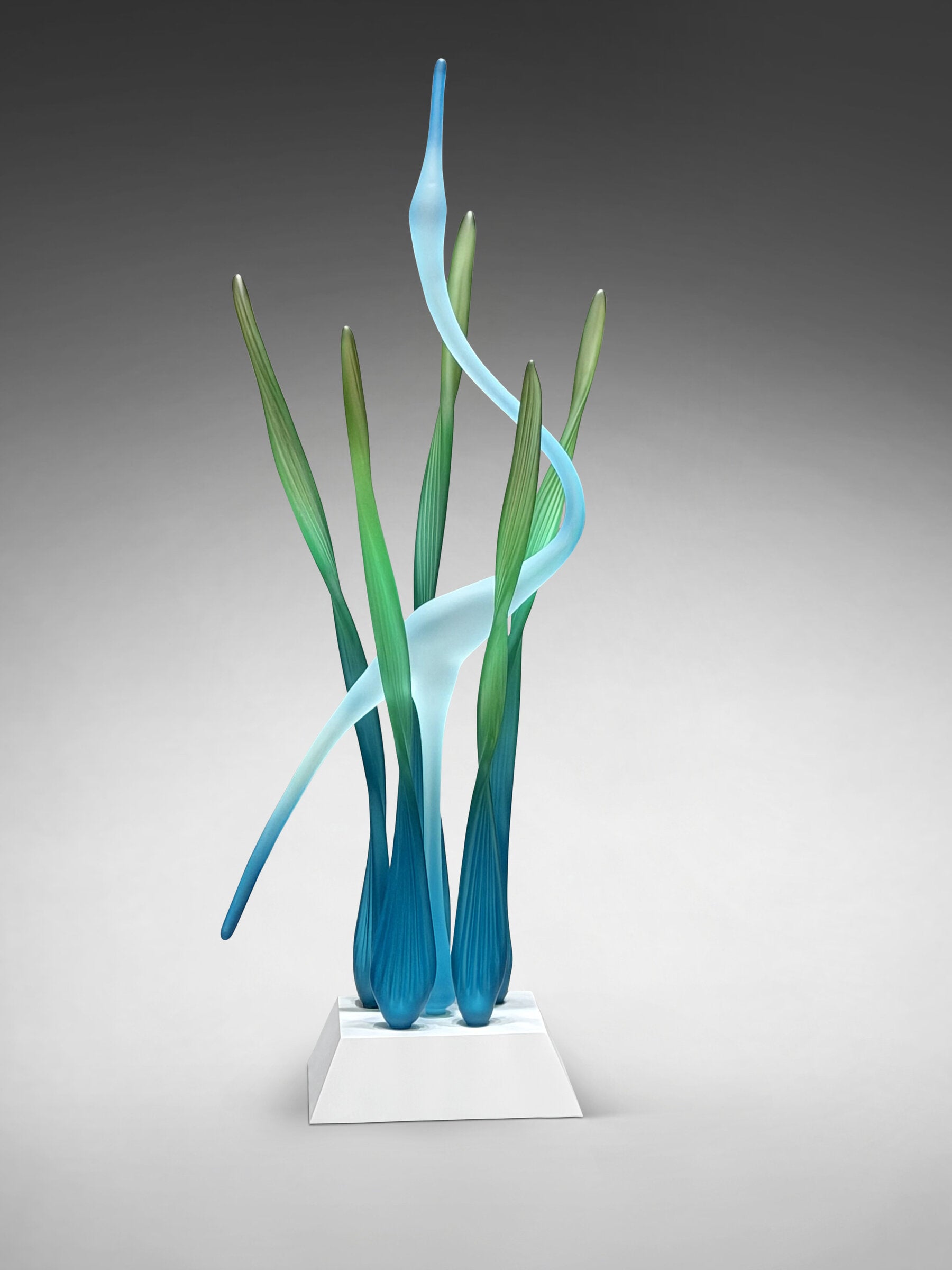 Image of Heron's Cove I, Turquoise - White Base