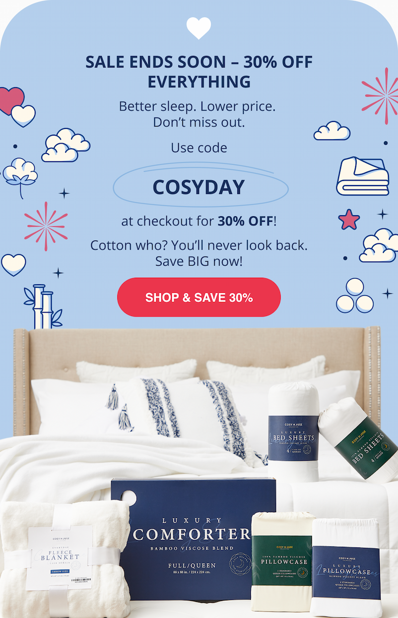 SHOP & SAVE 30%