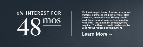 Get 0% interest for 48 months* - Learn More