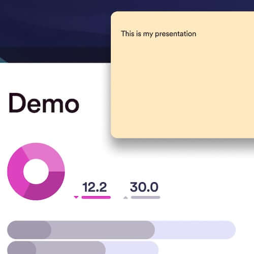 Invisible speaker notes