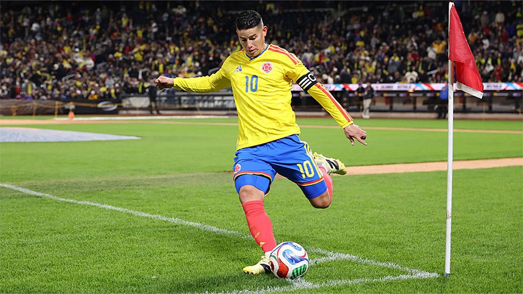 James Rodríguez captaining the Colombian national team