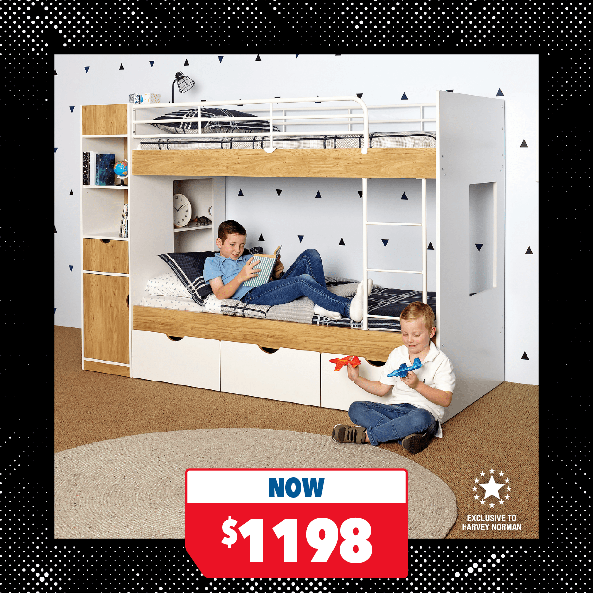 Olympus Single Bunk Bed Frame