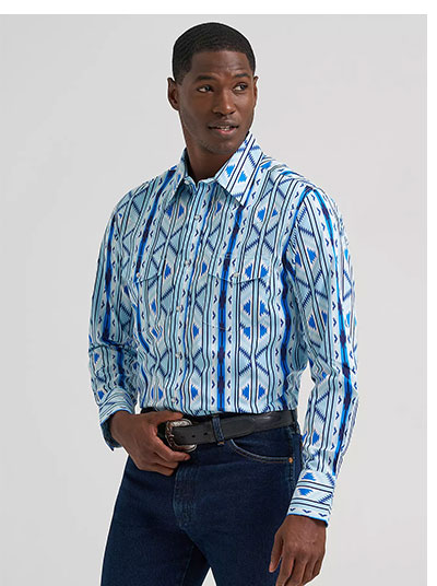 Men's Checotah® Long Sleeve Western Snap Printed Shirt