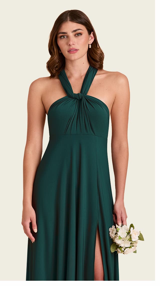 Willow Luxe Knit Dress in Emerald