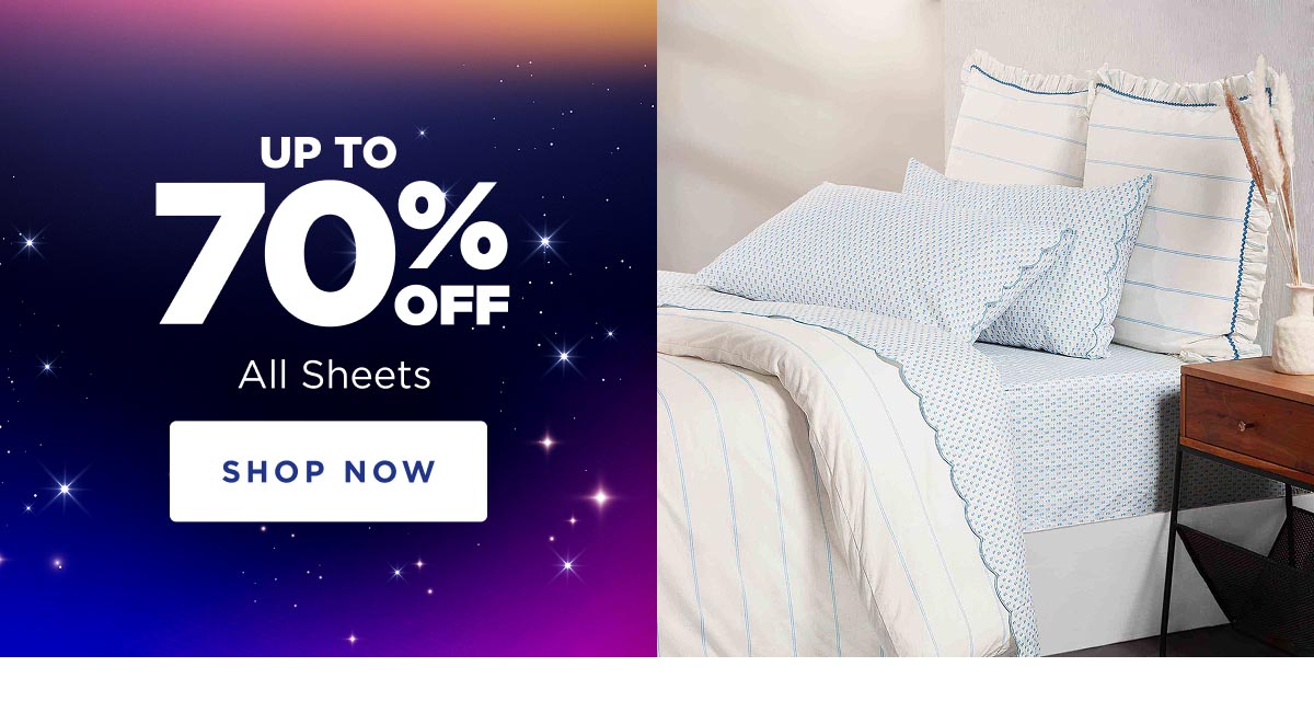 Up to 70% Off All Sheets