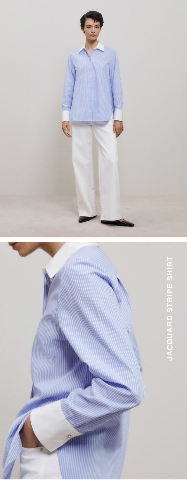 JACQUARD STRIPE SHIRT