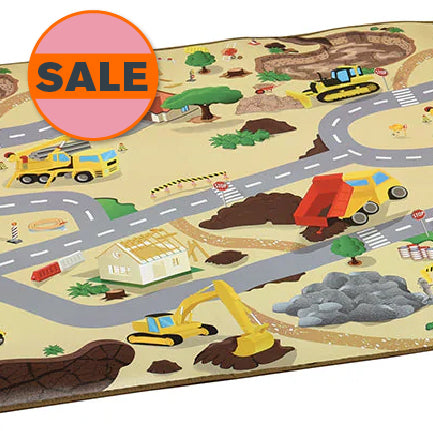Construction Road Play Mat – Wipe Clean Surface
