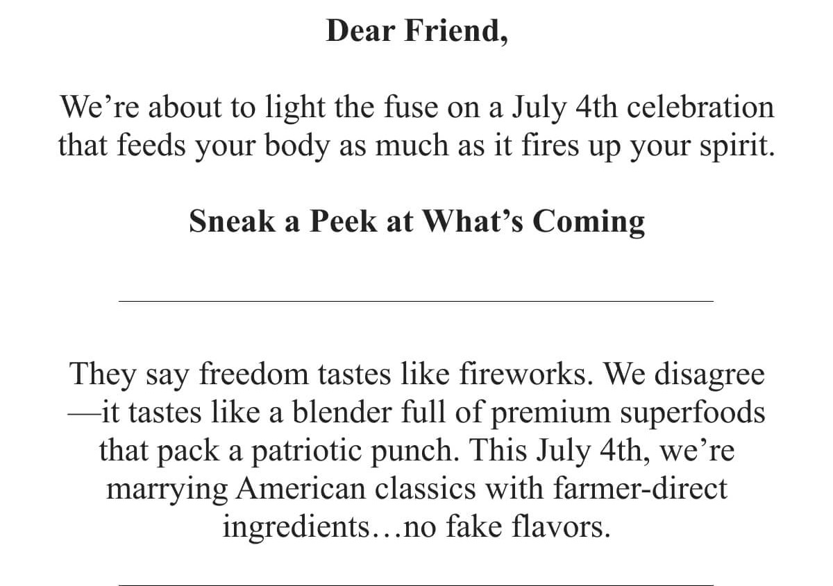Dear Friend,