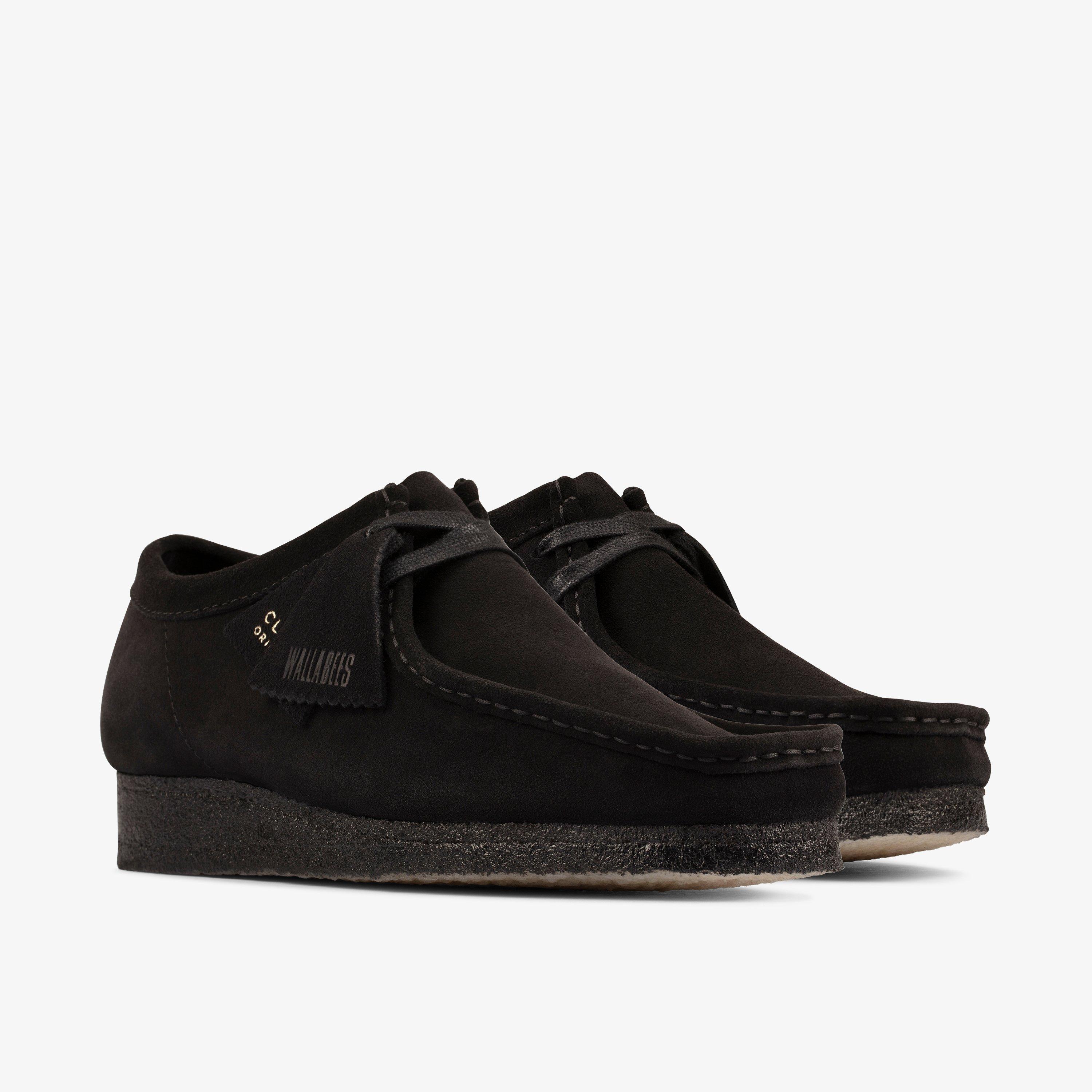Wallabee Black Suede