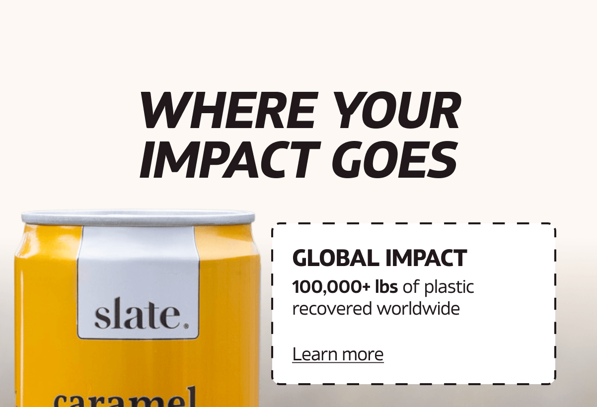 100,000+ lbs of plastic recovered worldwide. | Learn More