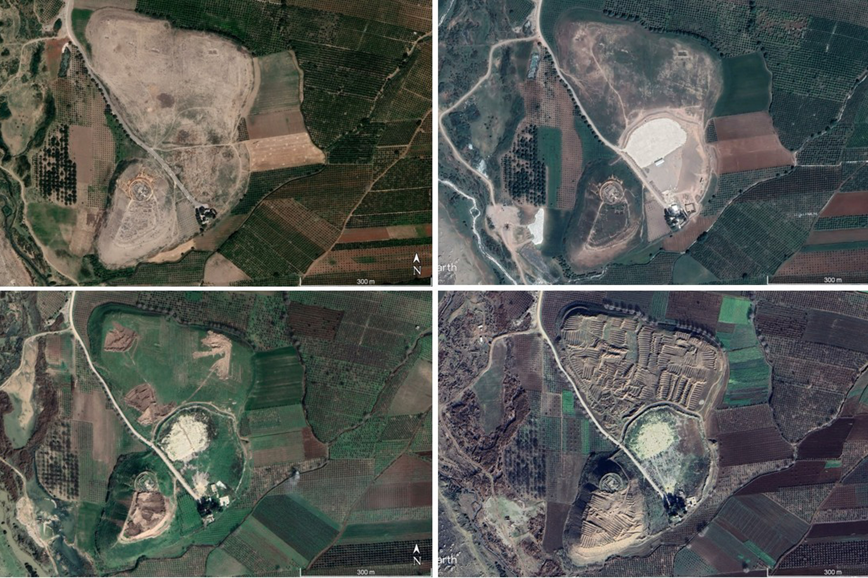 Satellite images of Ain Dara.