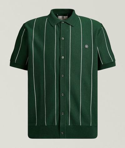 Champlain - Vertical Stripe Button-Down Polo