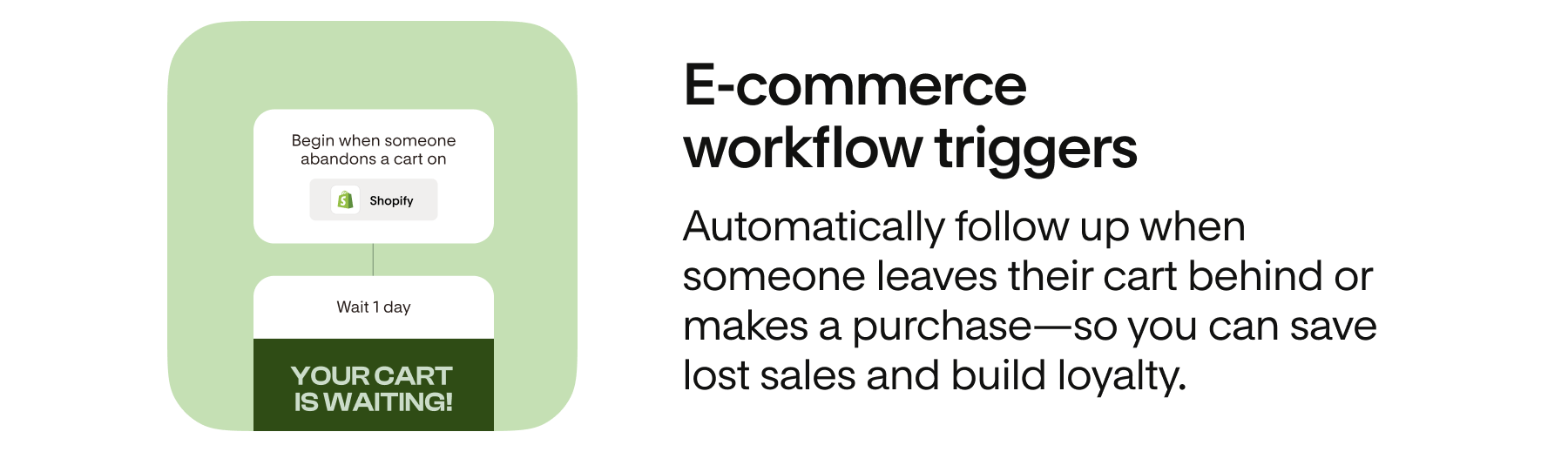 E-commerce workflow triggers