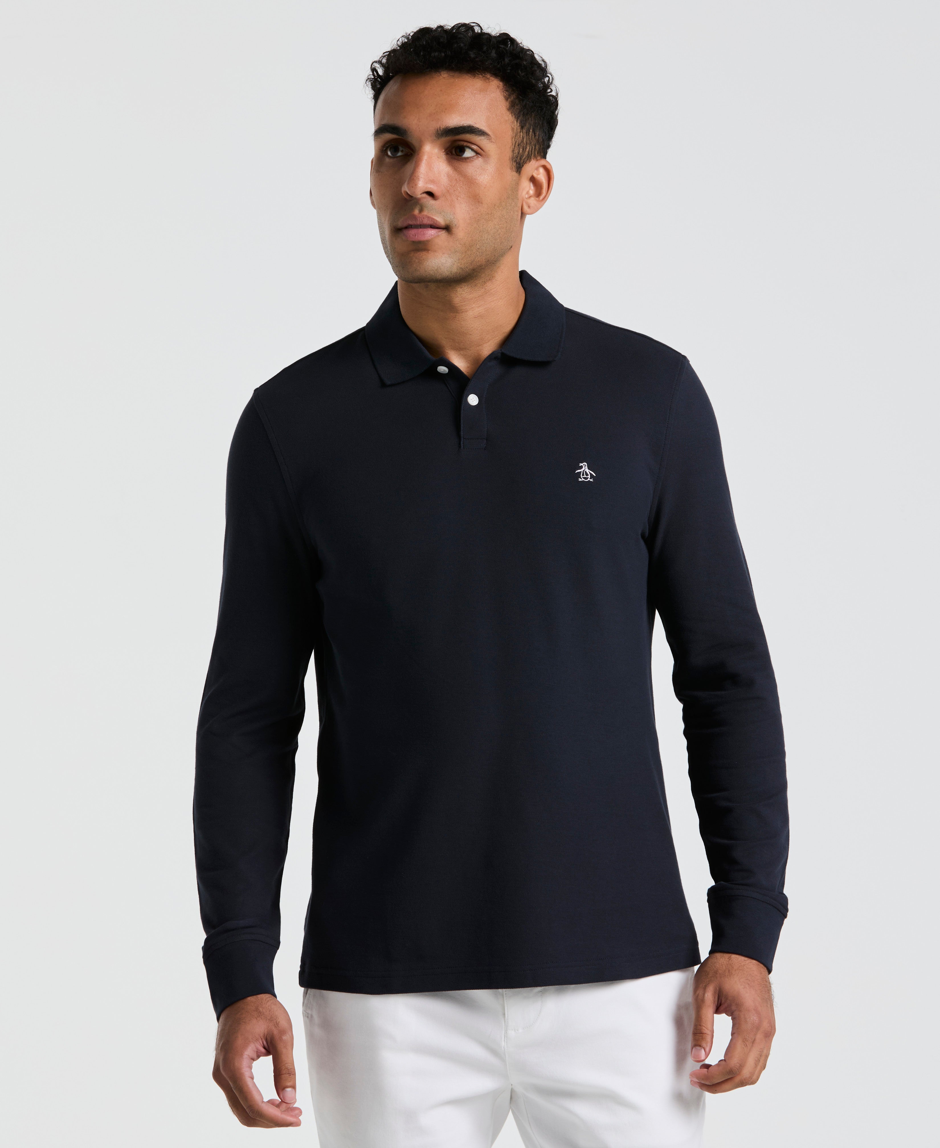 Image of Long Sleeve Pique Polo