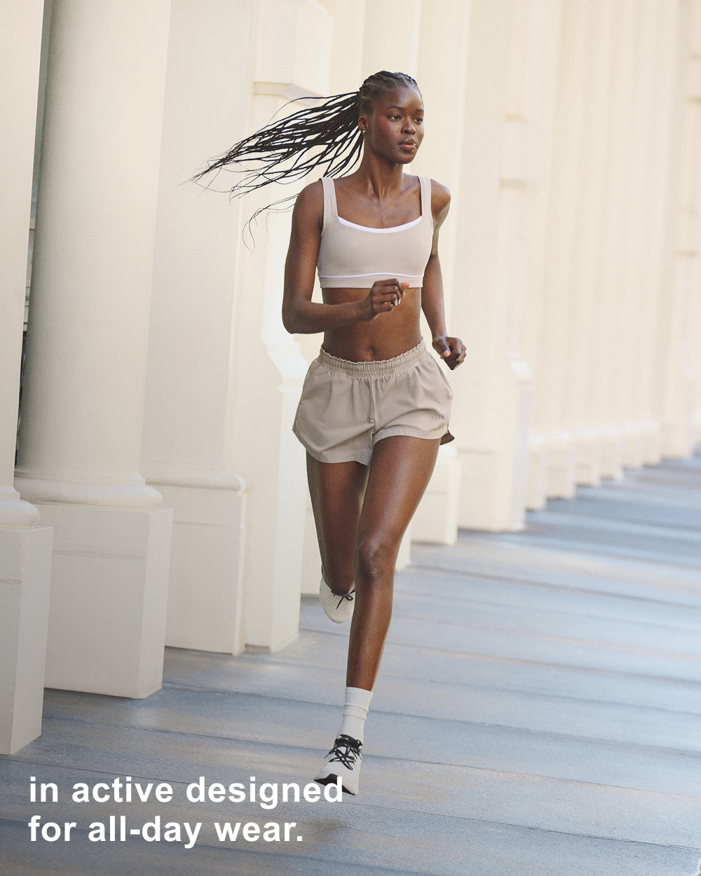 in active designed for all-day wear.