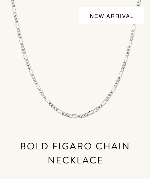New Arrival. Bold Figaro Chain Necklace.