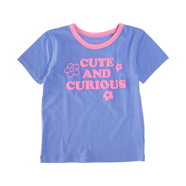 Little Kids' Short Sleeve Contrast Print Tee