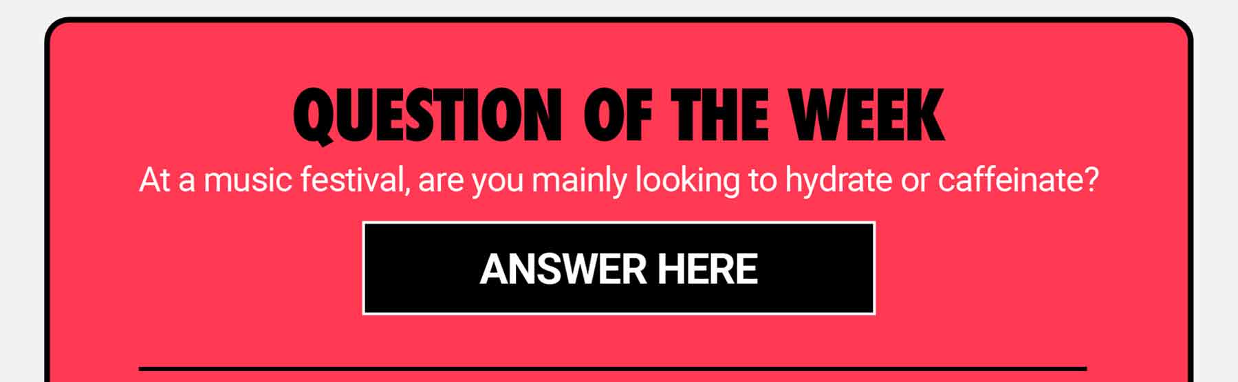 TGIF QOTW: Are you team hydrate or caffeinate?