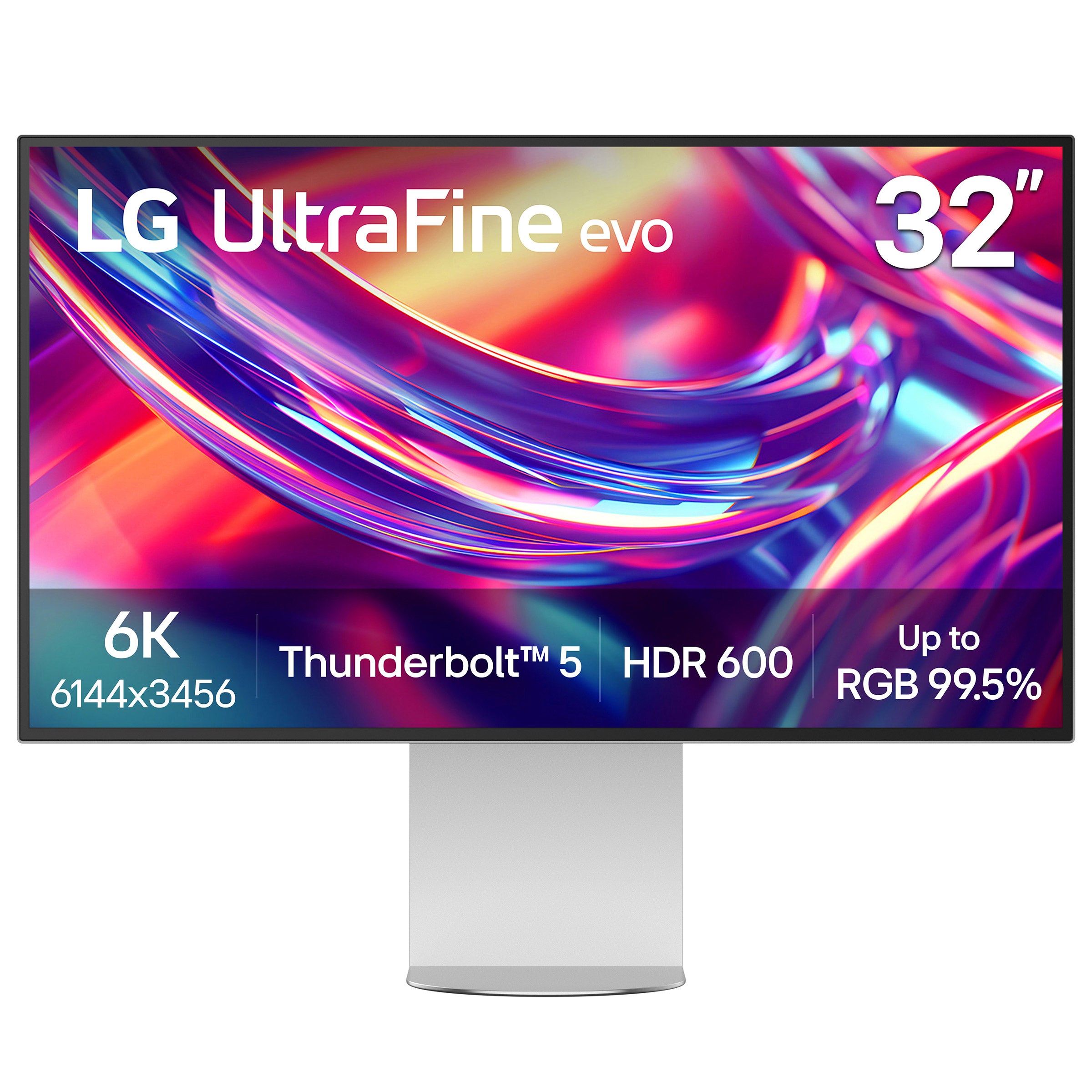 LG 32-inch UltraFine evo 6K Nano IPS Black Professional Monitor with Thunderbolt 5