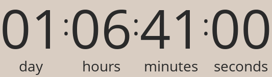 Countdown to the sale's end.